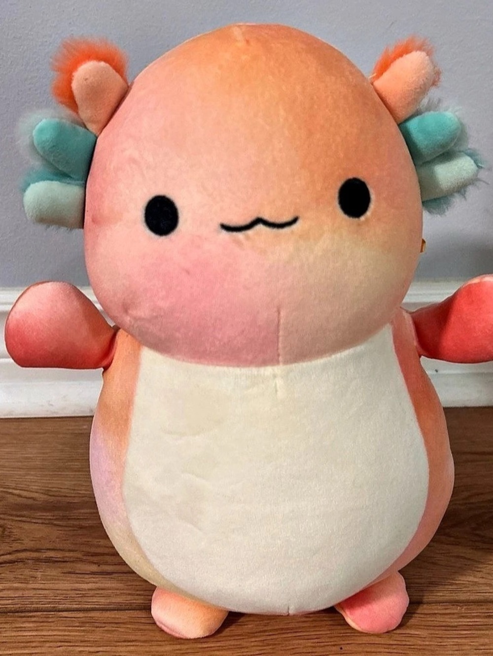 Squishmallows Axolotl HugMee Color Block Plush Toy
